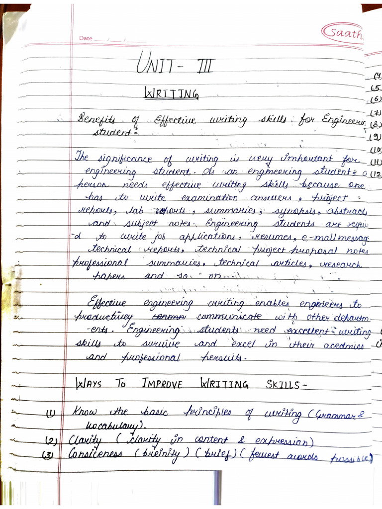 Unit-3 Writing | PDF