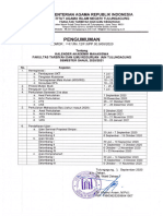 2457 Kalender Akademik Semester Ganjil 2020-2021