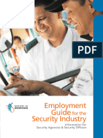 Employment Guide For Security Industry