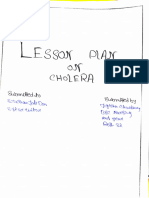 Lesson Plan On Cholera