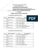 Jadwal Pas