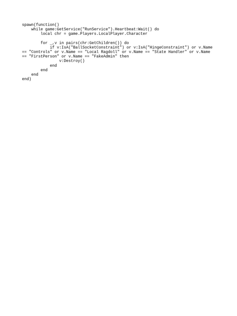 Fe Script No Hats Needed