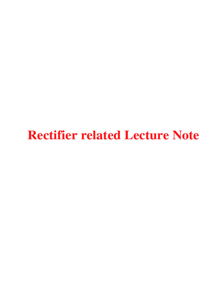 AUST Rectifier Note PDF