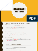 Grammar I: Past Tenses