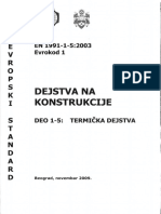 EC1, Dejstva Na Konstrukcije, Deo1-5, Termička Dejstva