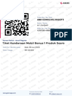 (Venue Ticket) Tiket Kendaraan Mobil Bonus 1 Produk Sosro - Taman Pantai - Ancol Regular - V29738-49BBF35-284