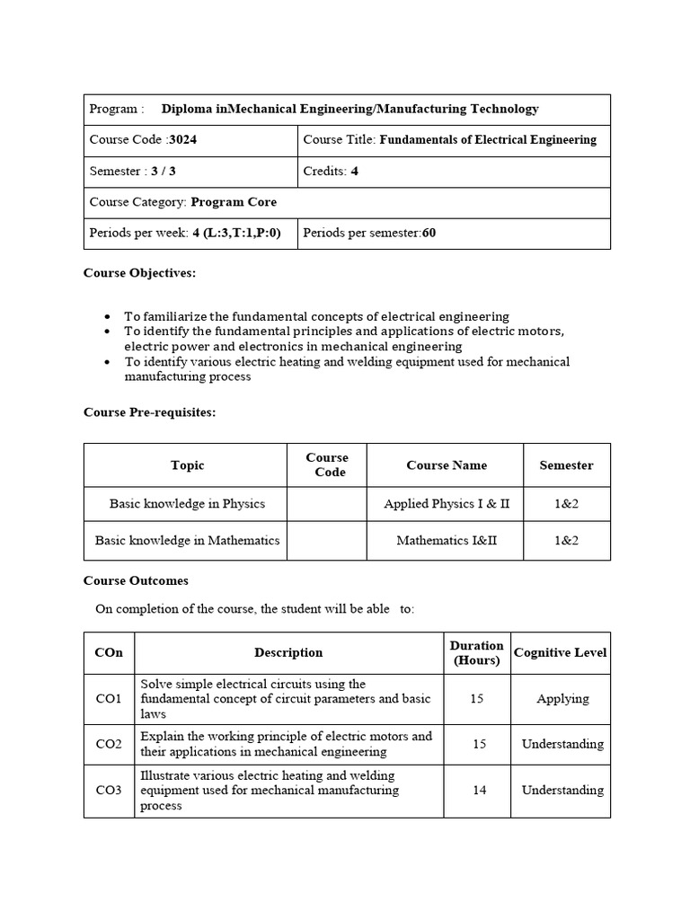 course-objectives-fundamentals-of-electrical-engineering-pdf