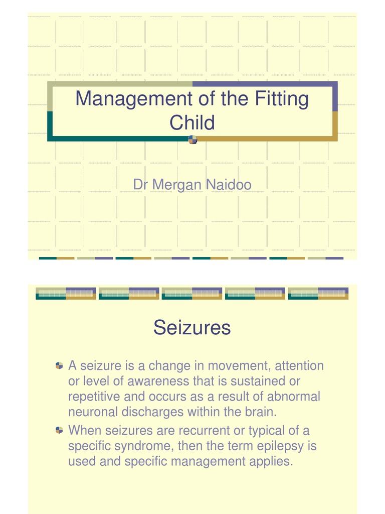 Managing Seizures in Children | PDF | Epilepsy | Episodic And ...
