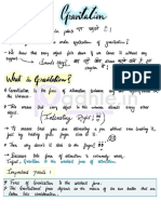 Gravitation - Padhle 9th Science Notes