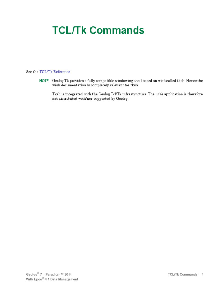 TCL TK 02 Applications HC | PDF