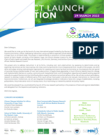 Food SAMSA Project Launch Invitation