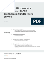 Enterprise Micro-Service Architecture - CI - CD Orchestration Under Micro-Service