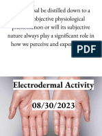 Lecture Electrodermal Activity