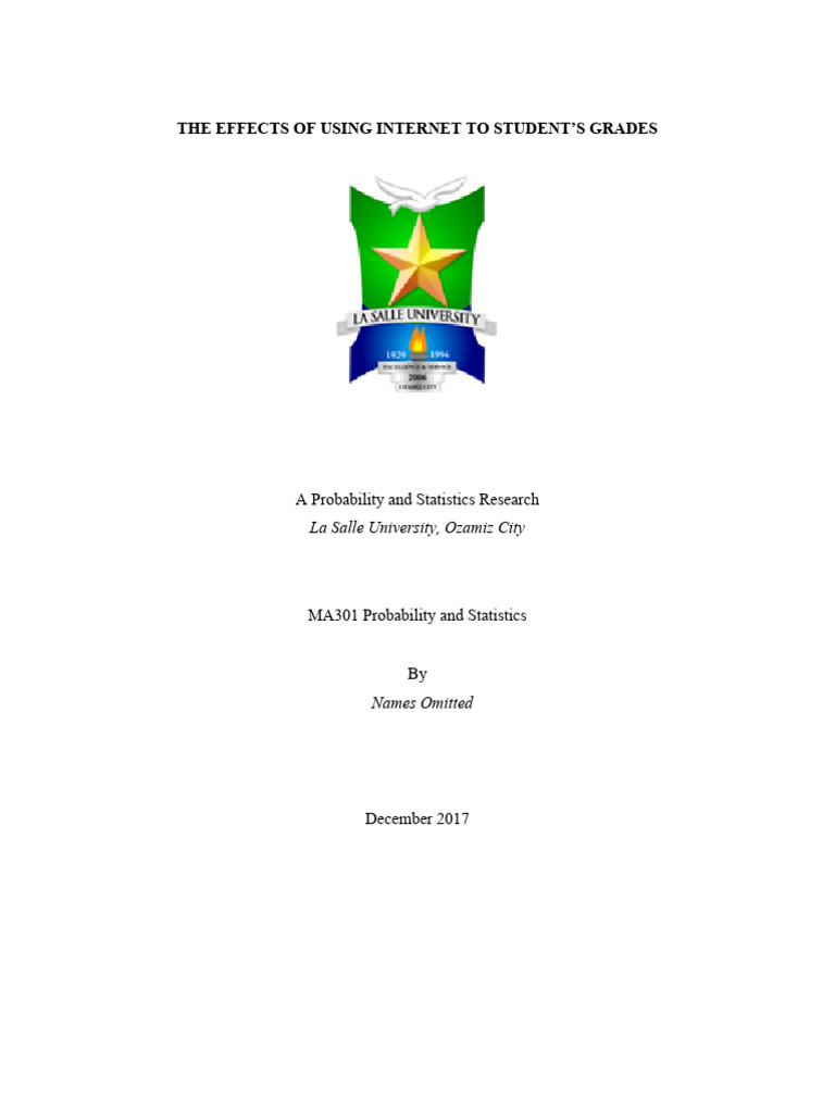 The effects of using internet to student s grades a probability and