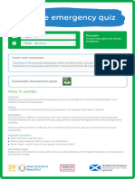 Climate Emergency Quiz Age 13plus