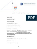 Proiect Didactic Filosofie