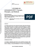 Ecologic Studies in Epidemiology: Concepts, Principles, and Methods