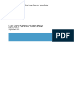 Solar Energy Generator System Design