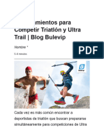 Entrenamientos para Competir Triatlón y Ultra Trail