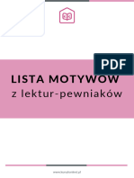 BONUS 3 Lista Motywow Z Lektur Pewniakow