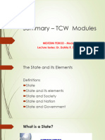 2nd Revision - MOdule 3 TCW Revised - Summary TCW Modules