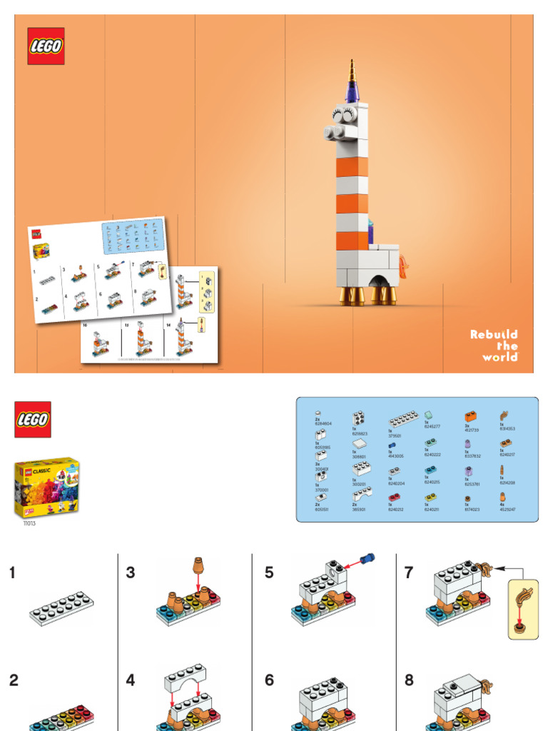 UNICORN - Building Instruction - Animals PP 2021 | PDF