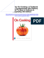 Test Bank For On Cooking A Textbook of Culinary Fundamentals 6th Edition Whats New in Culinary Hospitality 6th Edition