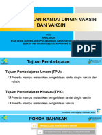 Materi Pengelolaan Rantai Dingin Vaksin Dan Vaksin