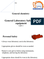 General Chemistry: General Laboratory Safety and Equipment