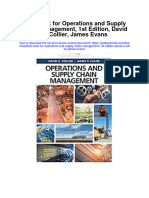 Test Bank For Operations and Supply Chain Management 1st Edition David A Collier James Evans