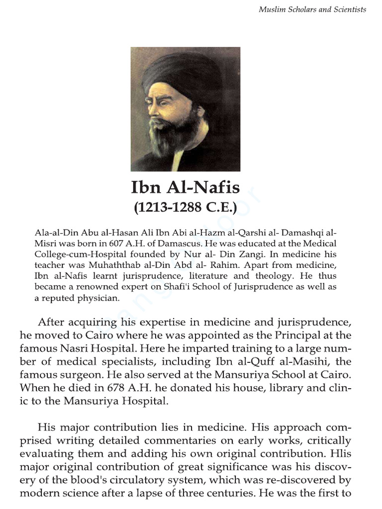 Ibn AlNafis PDF