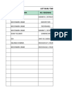 LIST BUKU TABUNGAN DI BRANKAS BABUSSALAM - XLSX - TABUNGAN HI MUSTAMIN & HALIMA DUMMA