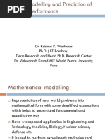 Unit IV Modelling and Prediction of Performance