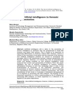 Role of Artificial Intelligence in Forensic Eviden
