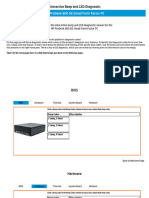 HP Prodesk 600 G6 Small Form Factor PC: Interactive Beep and Led Diagnostic