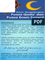 Hukum Gabung Puasa Ganti Dan Puasa Enam