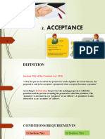 3) Acceptance