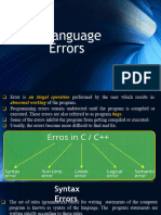 Errors in C