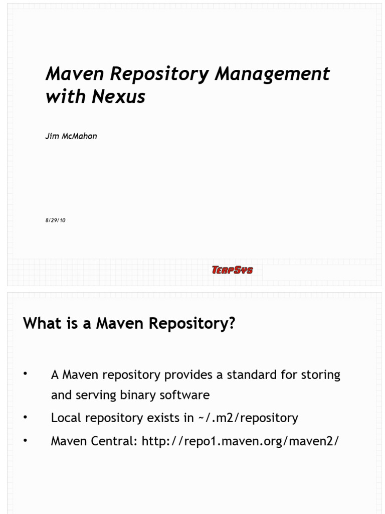Nexusdemo pdf software repository version control