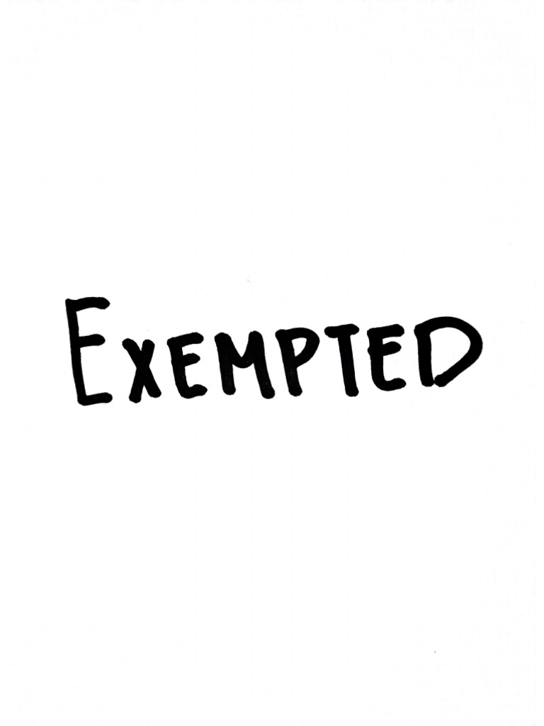 Exempted Template PDF