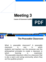 Meeting 3: Causes of Classroom Conflict