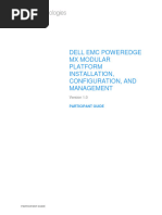 Dell EMC PowerEdge MX Modular Platform Installation, Configuration, and Management - Participant Guide