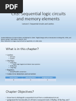 L1 Sequential Circuits and Latches