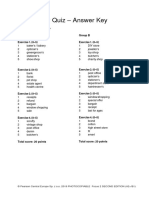 Focus 2 2ed Vocabulary Quiz Unit7 GroupA&B ANSWERS