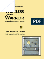 Wireless For The Warrior, Various Series, No. 2, Belgian Army RP 39