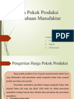 Harga Pokok Produksi Perusahaan Manufaktur