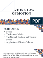 Topic 4 Newtons Law of Motion