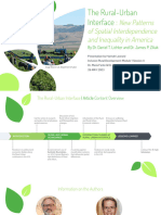 The Rural-Urban Interface - New Patterns of Spatial Interdependence and Inequality in America (Anaylsis by Hannah Leonard)