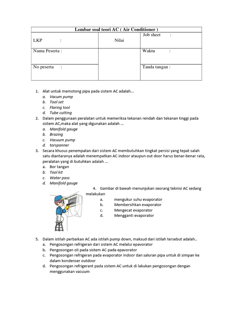 60 template contoh soal ac l3 teori pdf