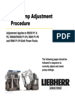 A4V Pump Adjustment Procedure